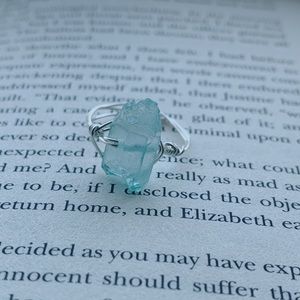 Wire Wrapped Crystal Ring